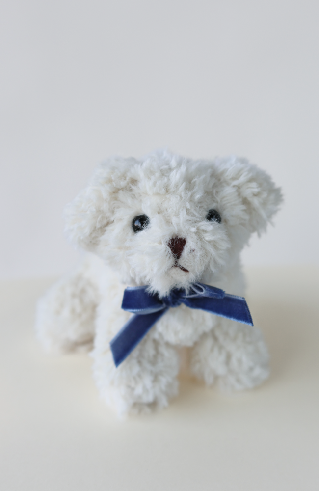 Baby Animals - Dog w/ Blue Bow