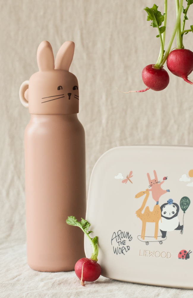 Falk Water Bottle w Rabbit Lid 350 ml - Pale Tuscany