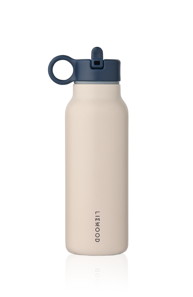 Falk Water Bottle w Panda Lid 350 ml - Sandy