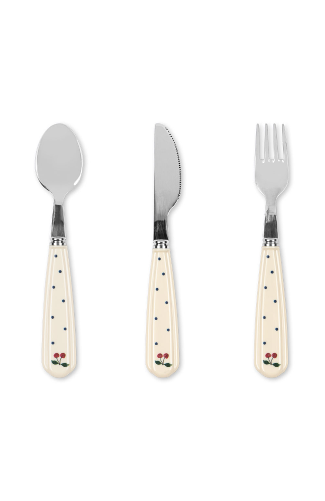 Cutlery set - Navy Dot