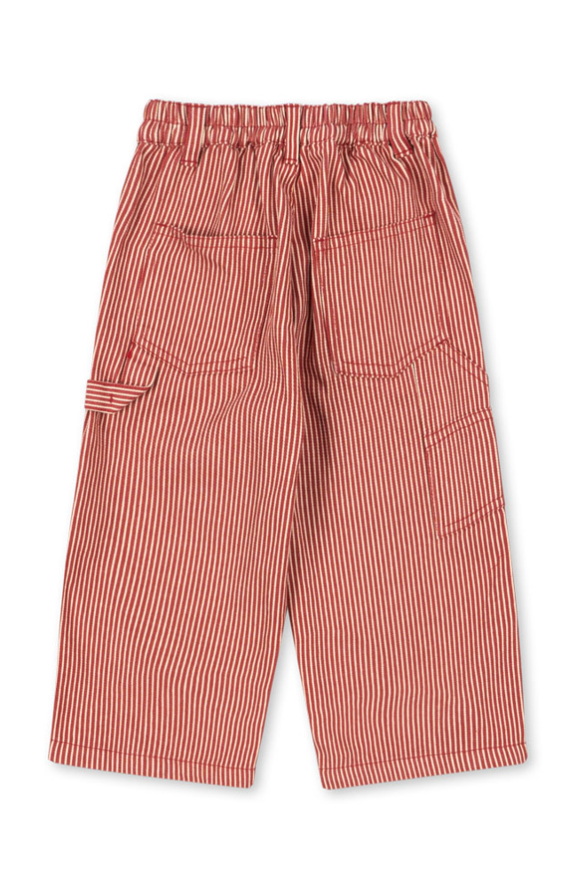 Luc Pants - Milk Rouge Stripe