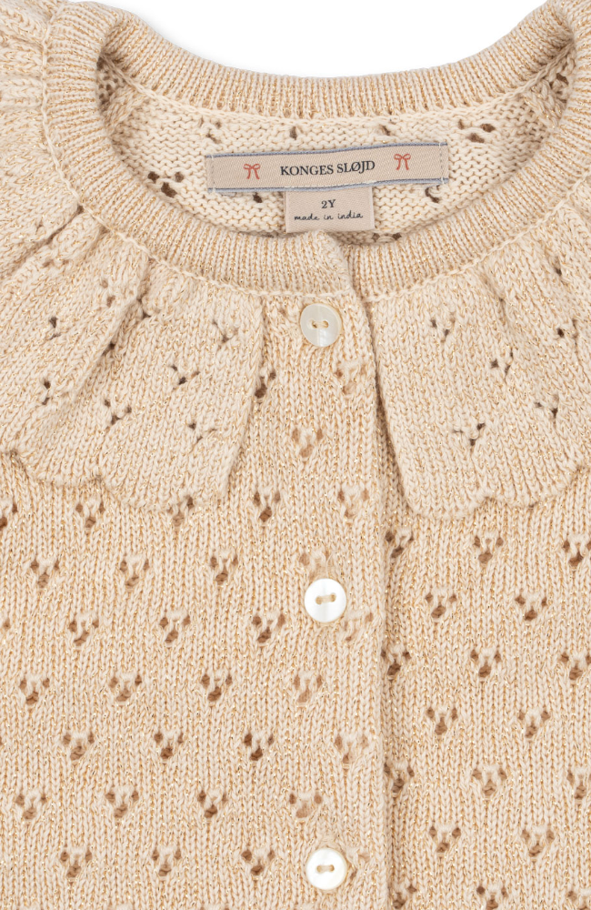 Holiday Knit Cardigan - Buttercream