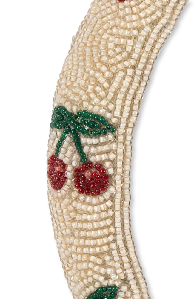 Beaded Hairbrace - Cherry