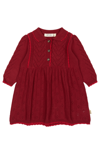 Daimi Knit Dress - Biking Red