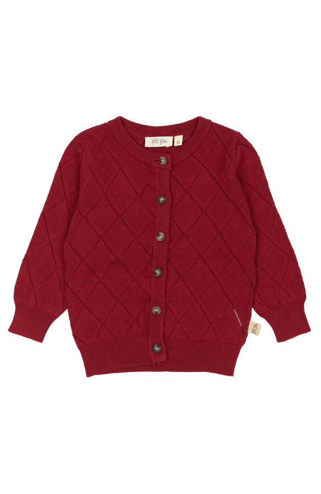 Danna Cardigan Knit - Biking Red