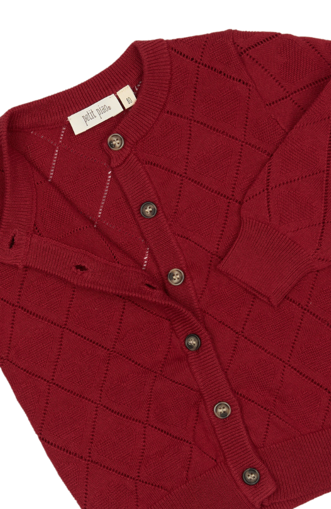 Danna Cardigan Knit - Biking Red
