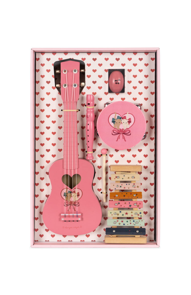 All I Wish For Music Set - Bow Kitty Pink