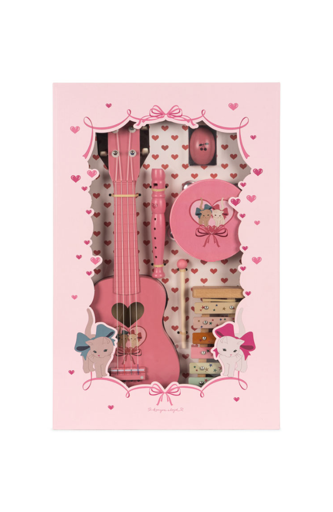 All I Wish For Music Set - Bow Kitty Pink