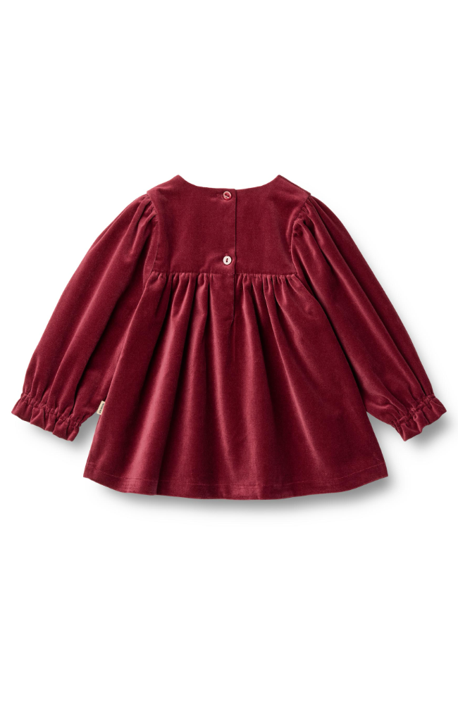 Dress L/S Elvira Baby - Ruby Red st.62-92