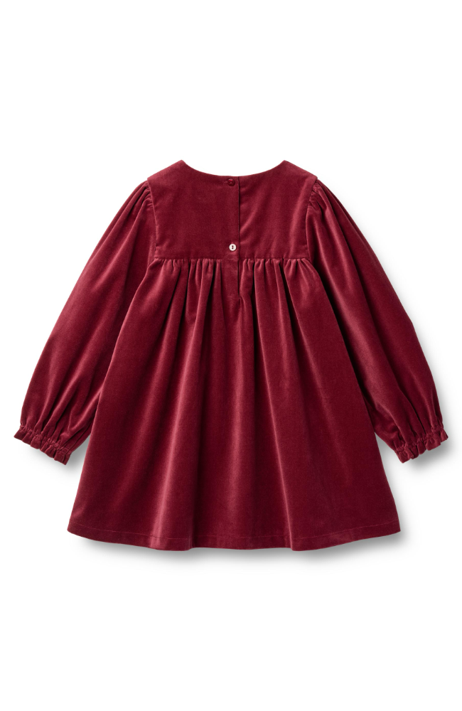 Dress L/S Elvira - Ruby Red st.98-128