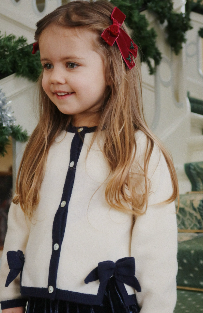 Juliette Bow Hair Clip 2pk - Rio Red