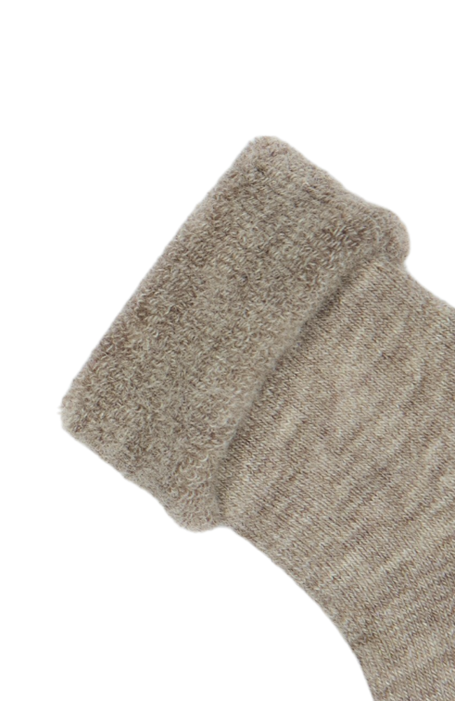 Minipop Wool Baby Sock - Brown Melange