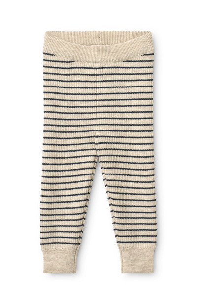 Flye Leggings Wool - Oat Mel/Navy