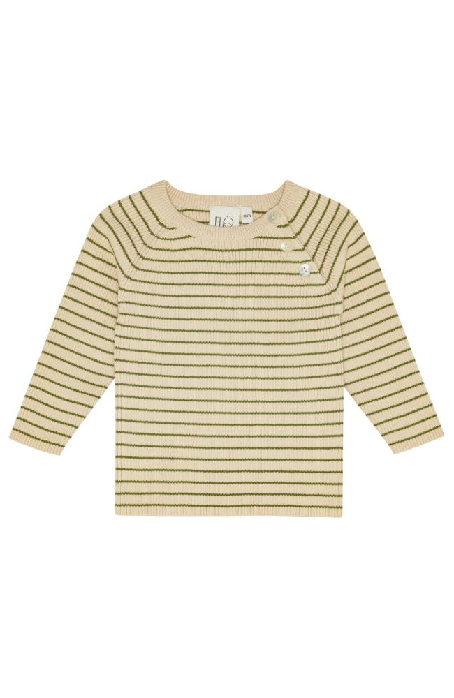 Flye Sweater - Warm Cotton/Green