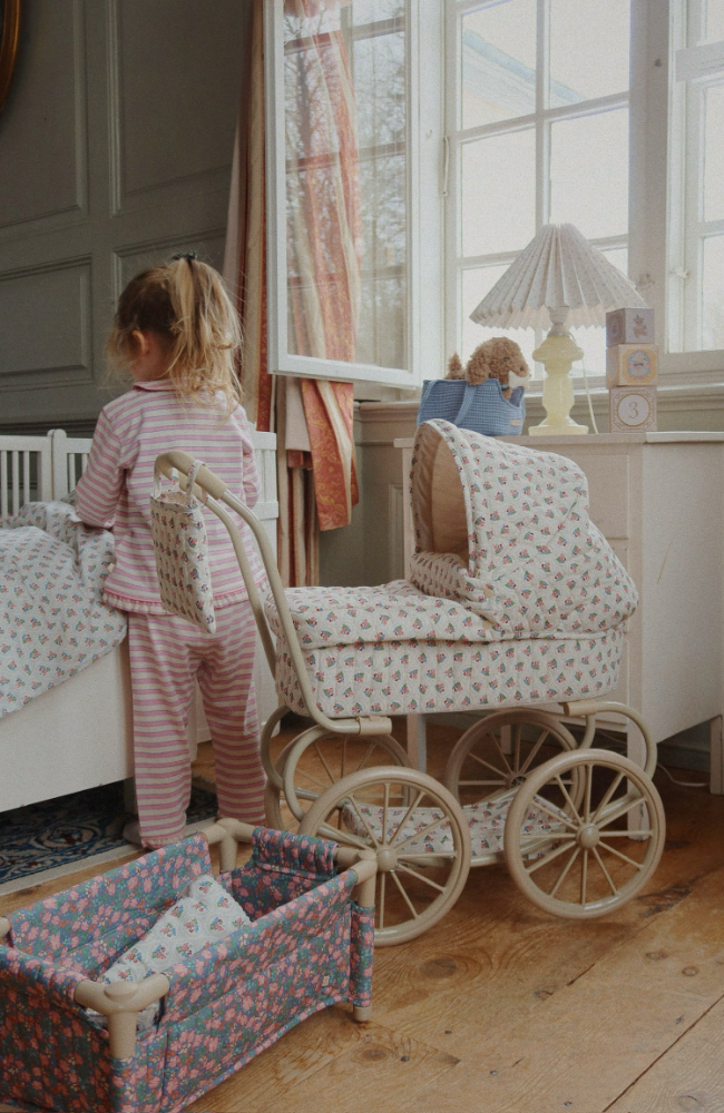 Doll Bedding - Verona Blues