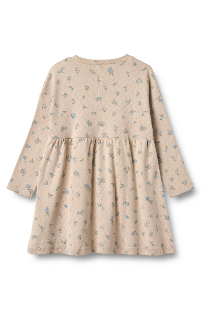 Jersey Dress L/S Emmy - Warm Sand Flowers st.98-128