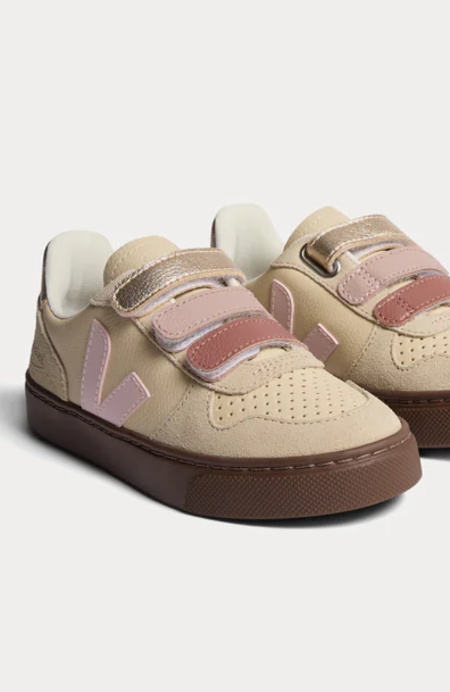 Bonpoint x Veja V10 Leather Sneakers - Rose fane