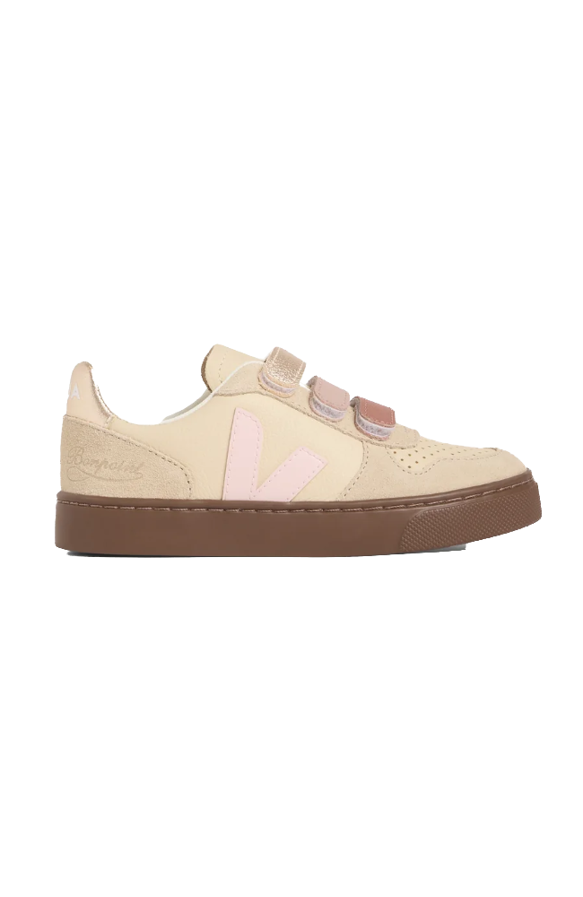 Bonpoint x Veja V10 Leather Sneakers - Areia Petale