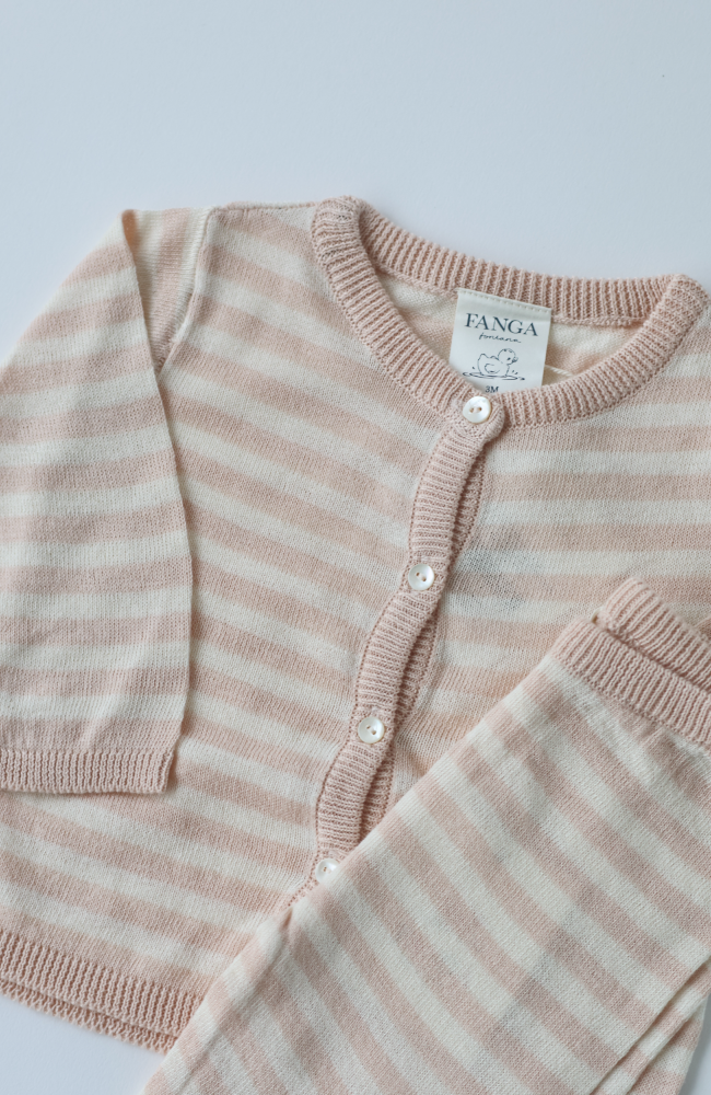 Venti Knit Cardigan - Cameo Rose