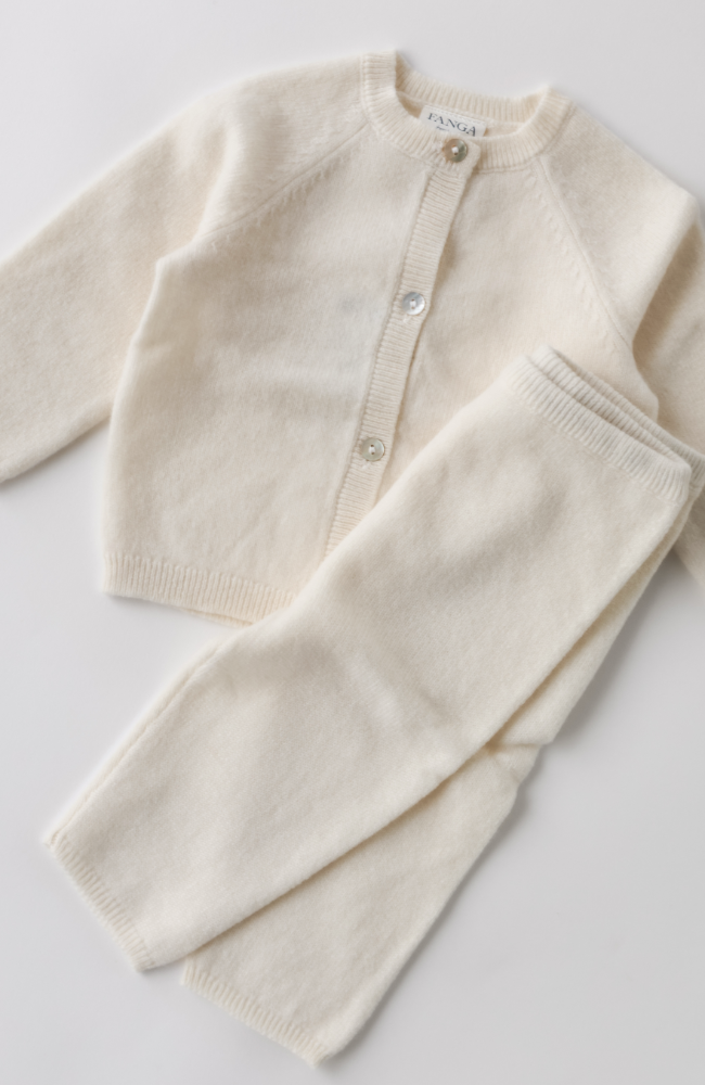 Savora Wool Cardigan - Antique White