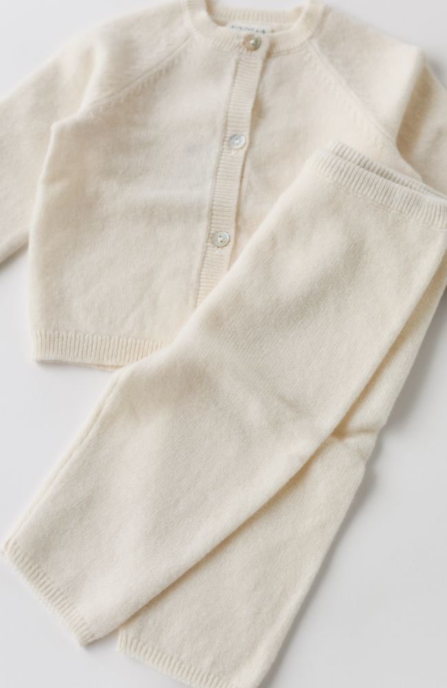Savora Wool Pants - Antique White