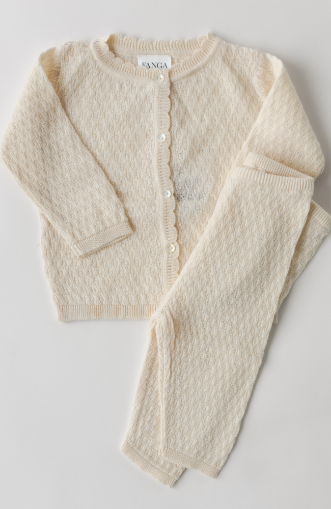 Savora Wool Cardigan - Antique White