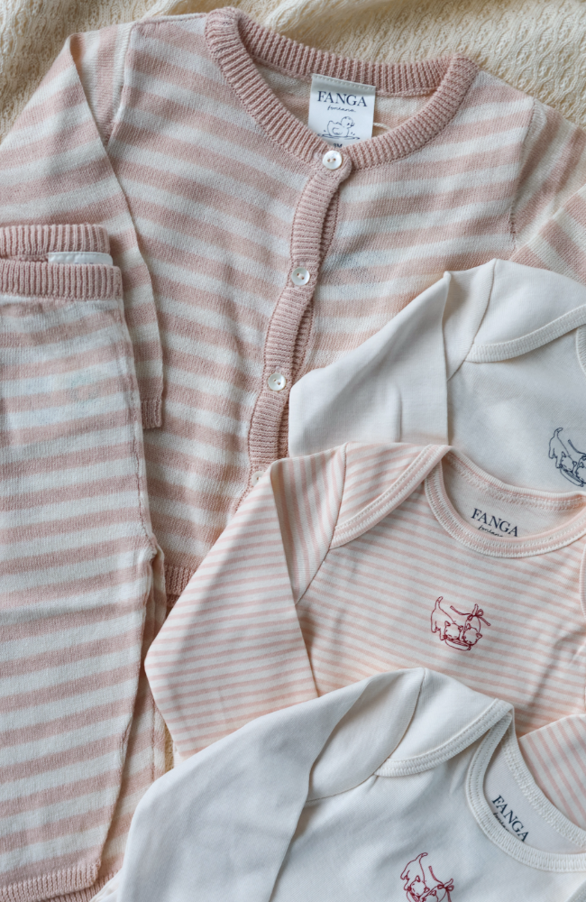 Fio Stripe LS Body - Tea Stripe Cameo