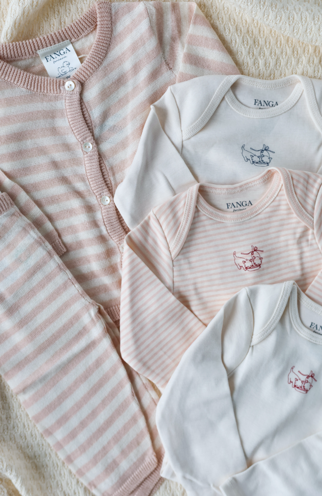 Fio Stripe 3pk LS Body - Blush Mix