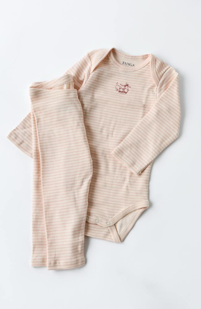 Fio Stripe LS Body - Tea Stripe Cameo