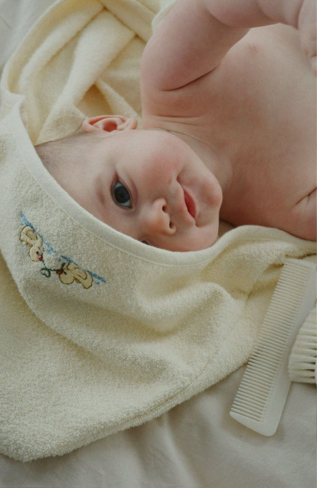 Figo Baby Towel - Antique White