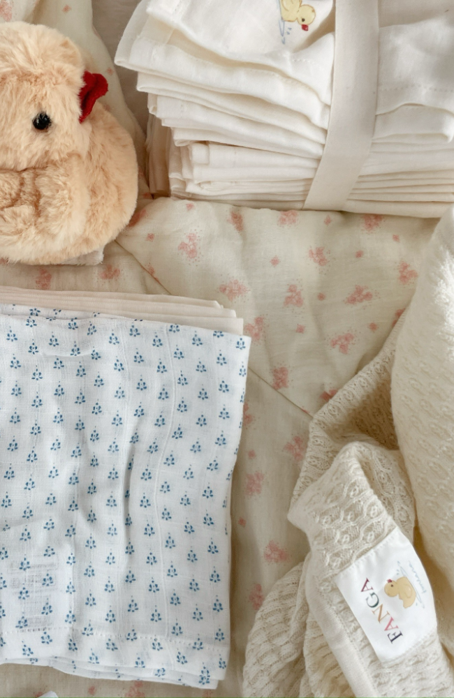 Bellini 3pk Muslin Cloth - Punto Blu