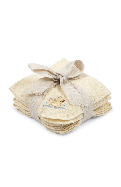 Figo 6pk Terry Bath Cloths - Antique White