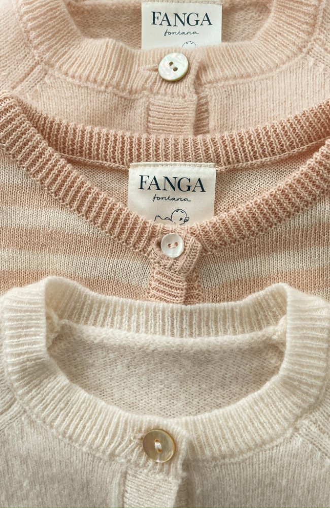 Venti Knit Cardigan - Cameo Rose