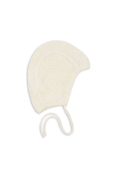 Venti Knit Bonnet - Antique White