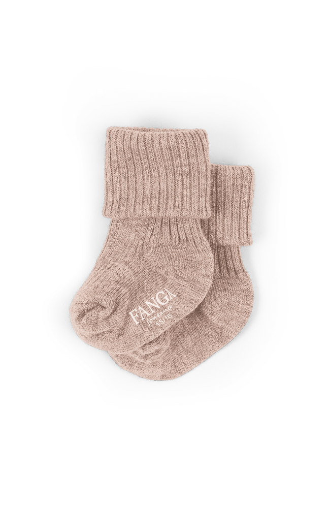 Lana Wool Knitted Socks - Cameo Rose