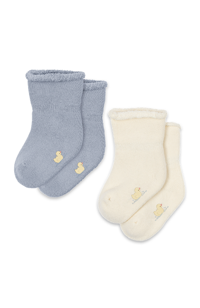 Vicino 2pk Terry Socks - Grey Dawn