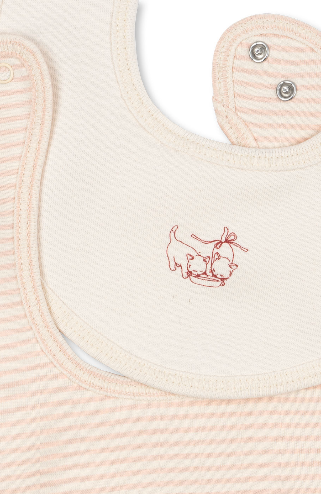 Fio Stripe 2pk Bibs - Blush Mix