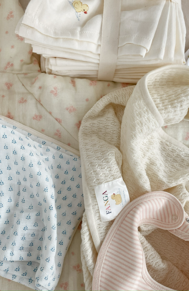 Fio Stripe 2pk Bibs - Blush Mix