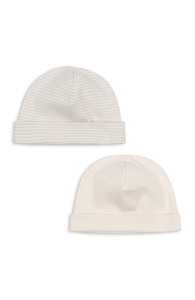 Fio Stripe 2pk Beanie - Blue Mix