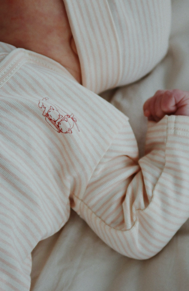 Fio Onesie - Tea Stripe Cameo