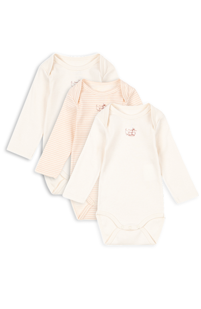 Fio Stripe 3pk LS Body - Blush Mix