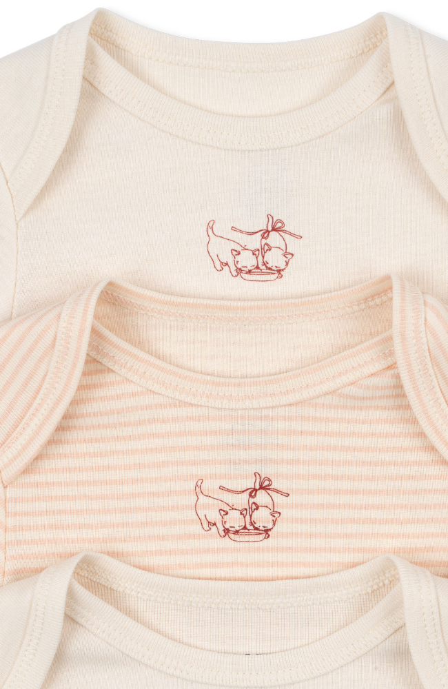 Fio Stripe 3pk LS Body - Blush Mix
