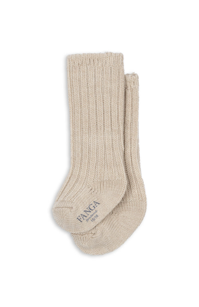 Lana Wool Knitted Socks - Sand