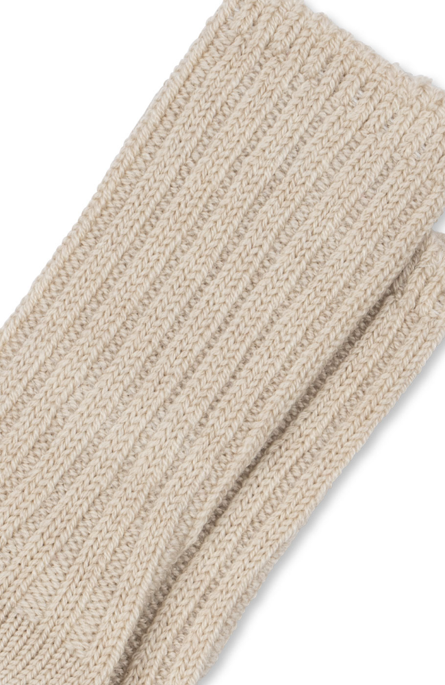 Lana Wool Knitted Socks - Sand