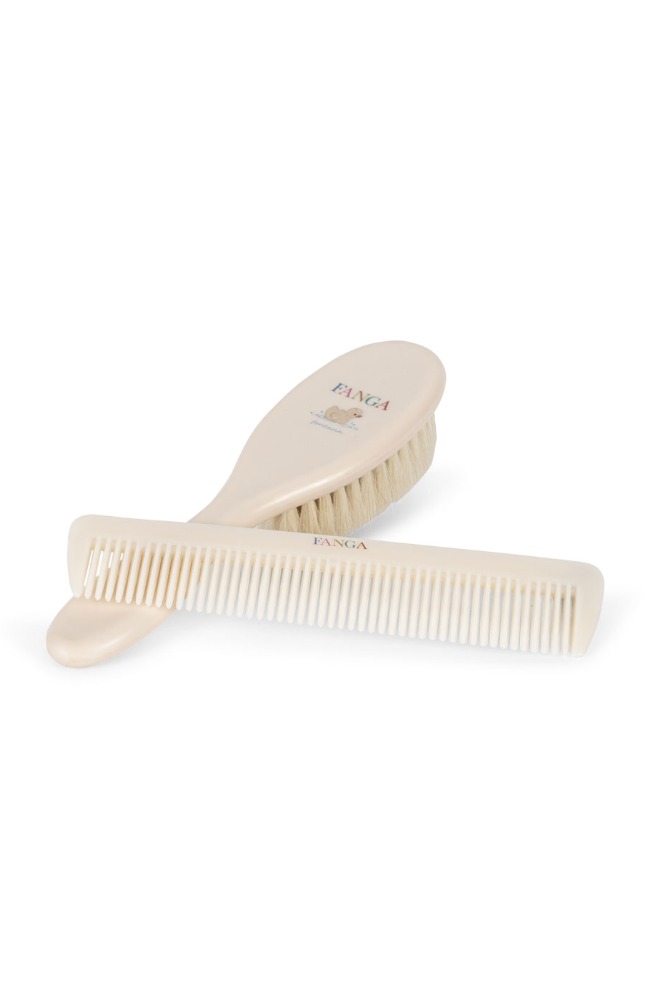 Baby Hairbrush Set - Beige