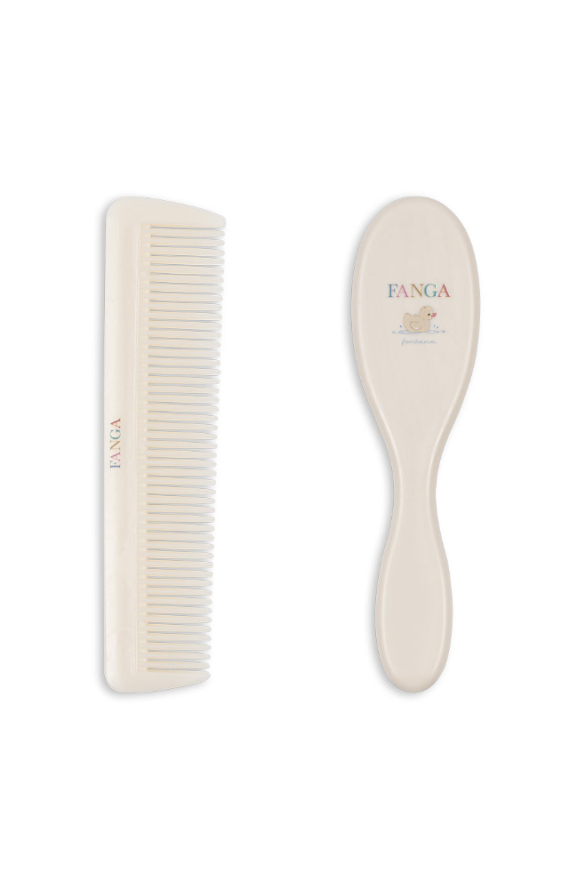 Baby Hairbrush Set - Beige