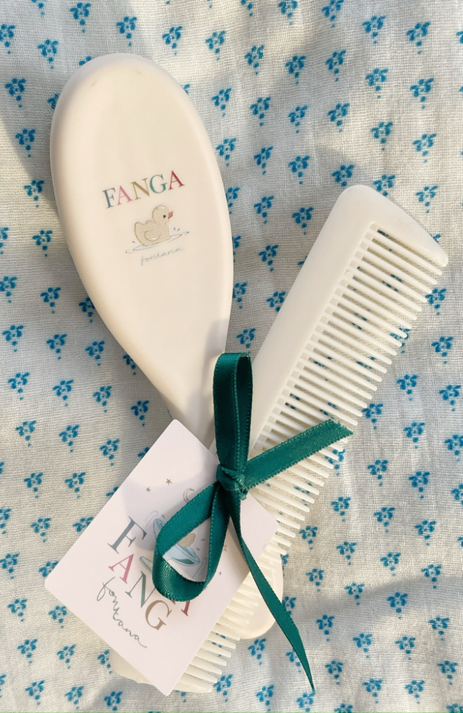 Baby Hairbrush Set - Beige