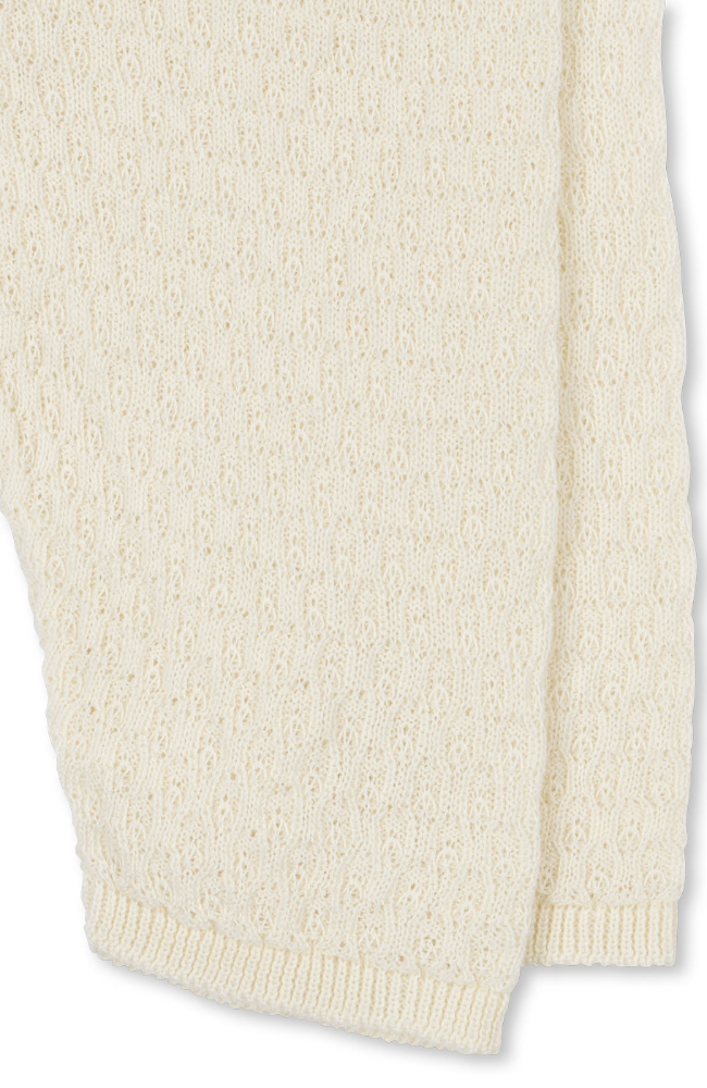 Venti Pointelle Pants - Antique White