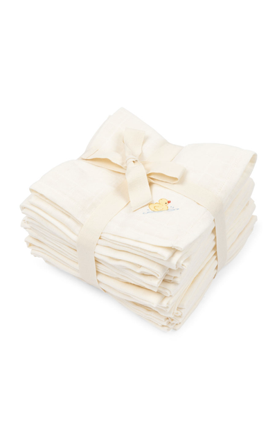 Nuvoli 10pk Muslin Cloth - Antique White