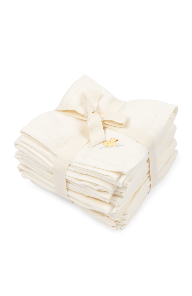 Nuvoli 10pk Muslin Cloth - Antique White